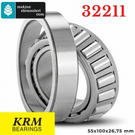 32211 KRM Konik Makaralı Rulman  55x100x26,75 - 55*100*26,75 mm